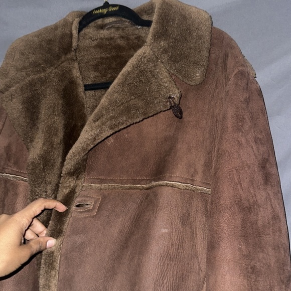 Vintage Brown long wool coat - Picture 6 of 14